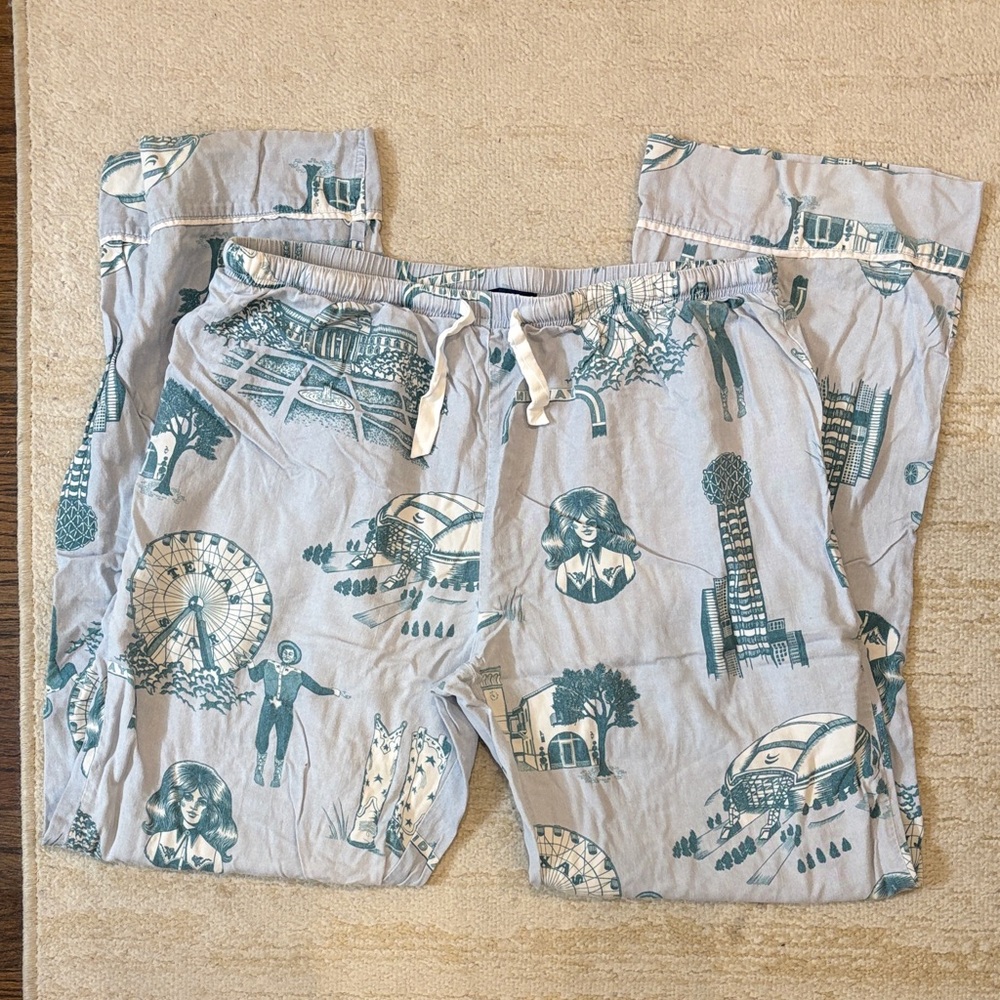 Katie Kime Dallas Toile Pajama Pants